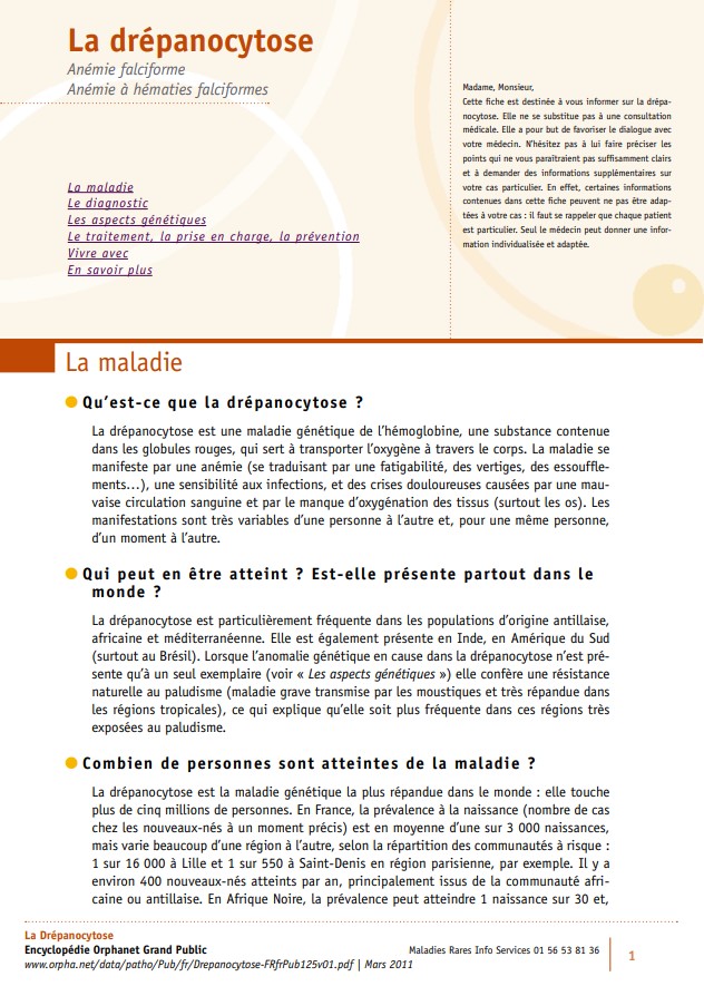 Drepanocytose