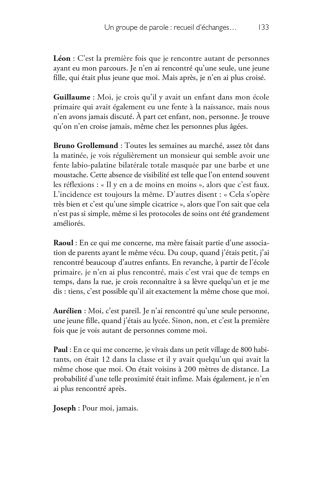 Image p133 livre le visage fendu